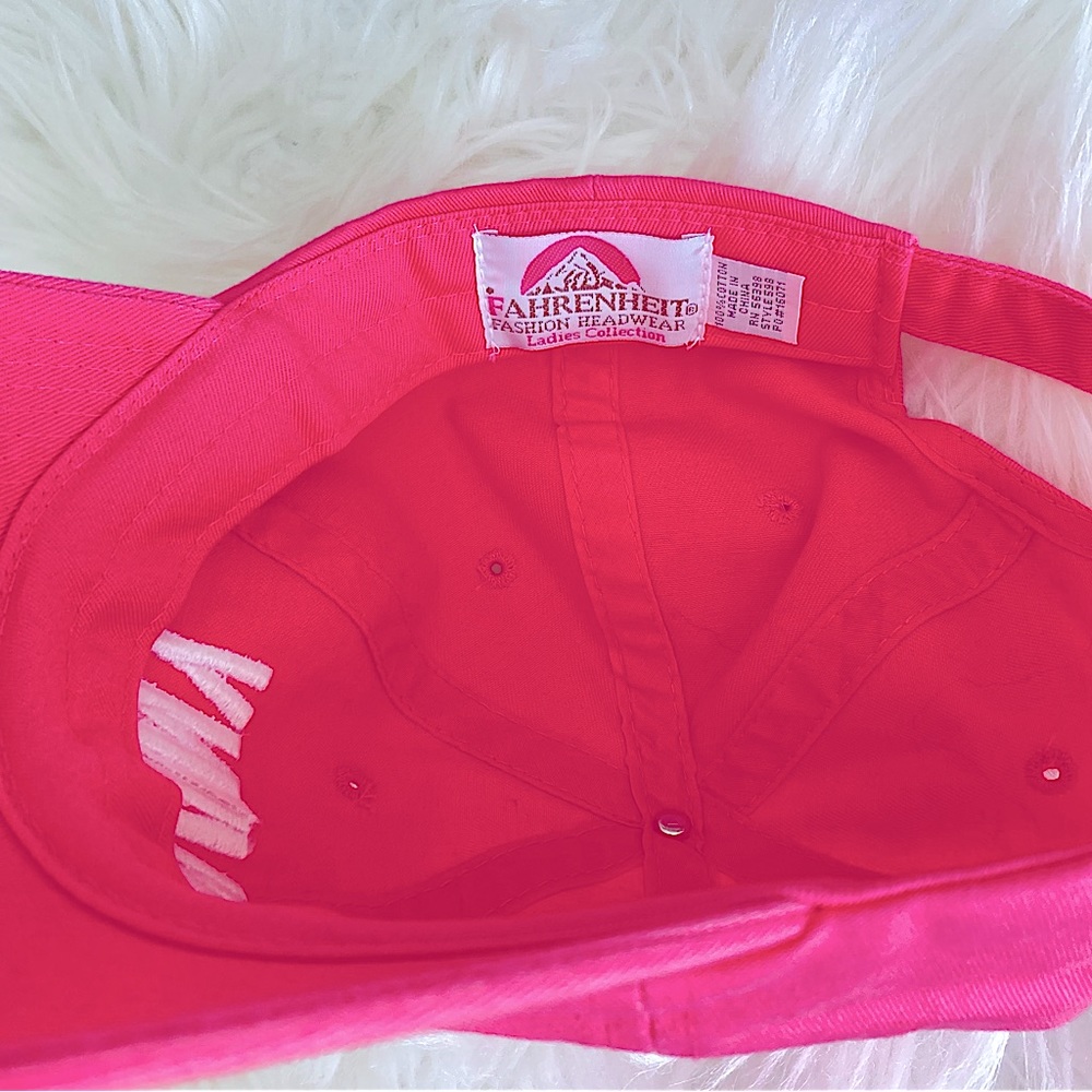 NWOT GERMANY Fuchsia Adjustable Baseball Cap - Picture 4 of 6